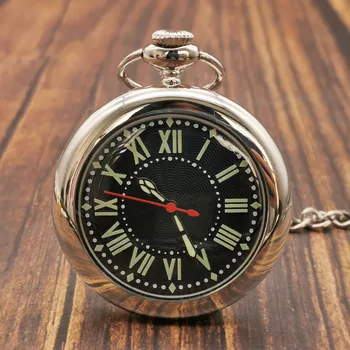 Retro Silver Steampunk Open Face Turntable Design Quartz Pocket Watch Fob Chain Pendant Gifts for Men Women reloj de bolsillo
Retro Silver Steampunk Open Face Turntable Design Quartz Pocket Watch Fob Chain Pendant Gifts for Men Women reloj de bolsillo