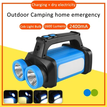 High Power Outdoor Flashlight Torch T6 COB Multifunctional Rechargeable Flashlight 4 Modes 2 Power Supply Modes for Fishing Lamp
High Power Outdoor Flashlight Torch T6 COB Multifunctional Rechargeable Flashlight 4 Modes 2 Power Supply Modes for Fishing Lamp