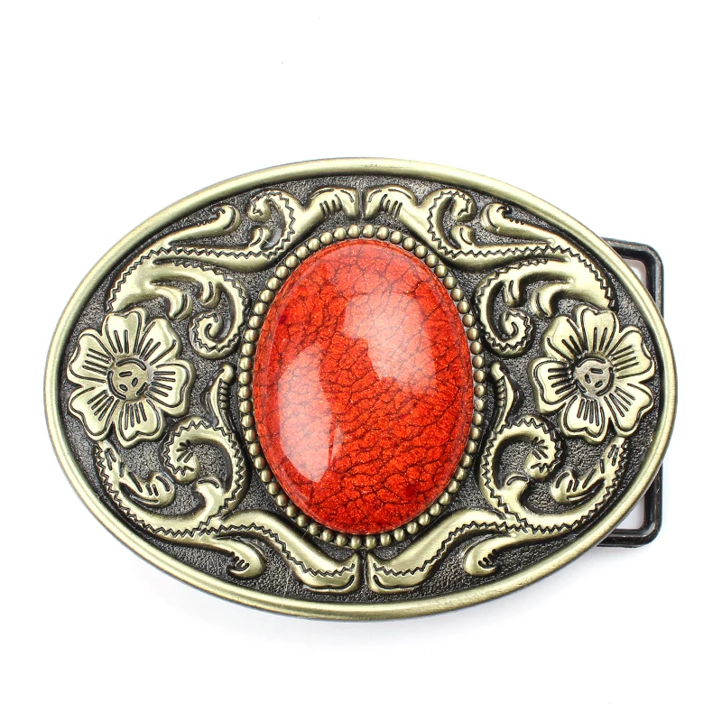 Pop Western Pattern Vintage Turquoise Arabesque Men's Leather Belt Buckle Metal Pop Western Pattern Vintage Turquoise Arabesque Men's Leather Belt Buckle Metal