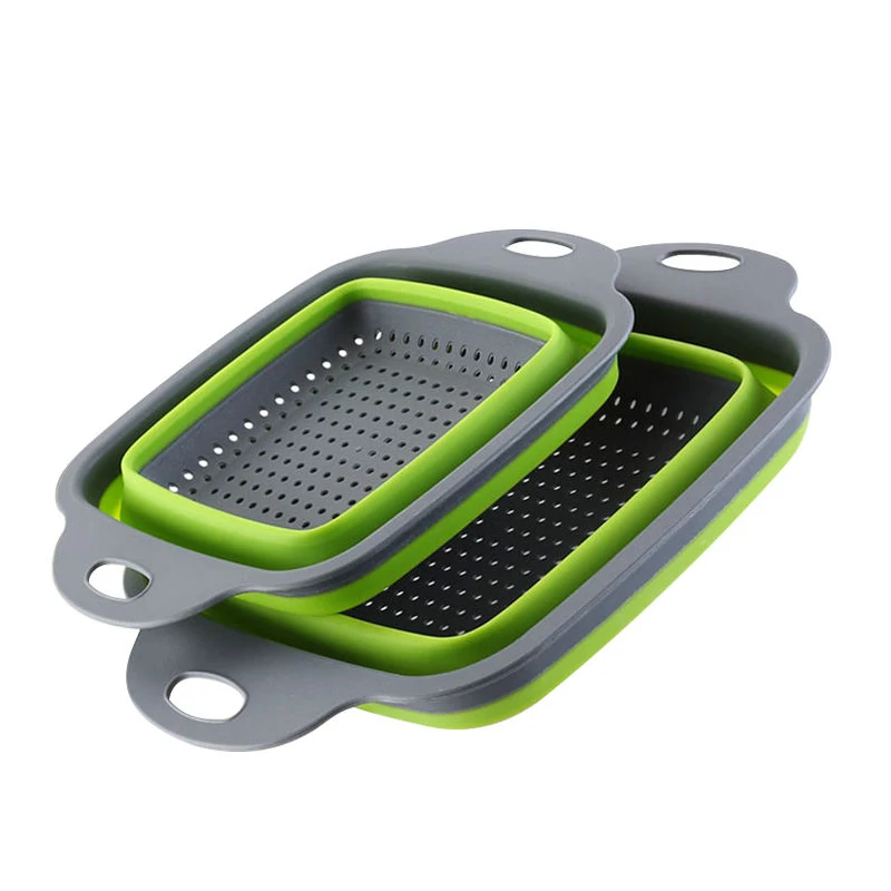 QDRR Foldable Silicone Colander Fruit Vegetable Washing Basket Strainer Strainer Collapsible Drainer With Handle Kitchen Tools
QDRR Foldable Silicone Colander Fruit Vegetable Washing Basket Strainer Strainer Collapsible Drainer With Handle Kitchen Tools
