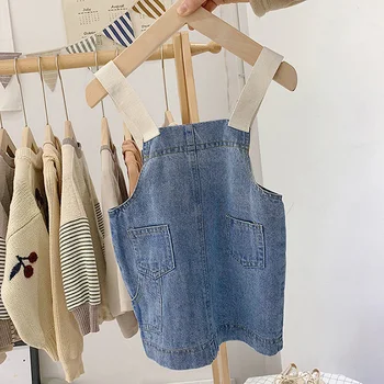 Fashion Girls Overalls Dress Baby Infants Clothes Kids Children Girls Denim Jeans Dresses Overall Dress S8820
Fashion Girls Overalls Dress Baby Infants Clothes Kids Children Girls Denim Jeans Dresses Overall Dress S8820