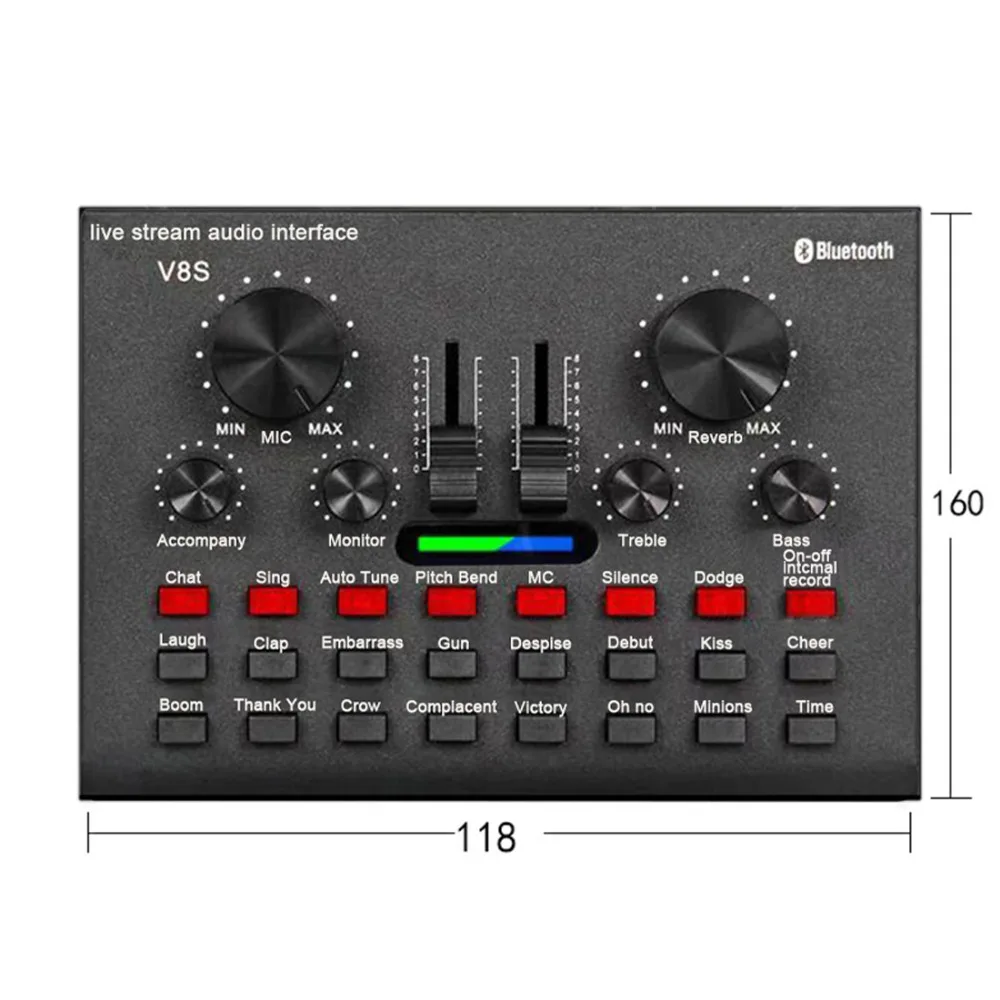 Bluetooth Wireless Professional Reverb Effect Condenser Microphone Live Stream Sound Card Set Studio Recording Equipment
Bluetooth Wireless Professional Reverb Effect Condenser Microphone Live Stream Sound Card Set Studio Recording Equipment