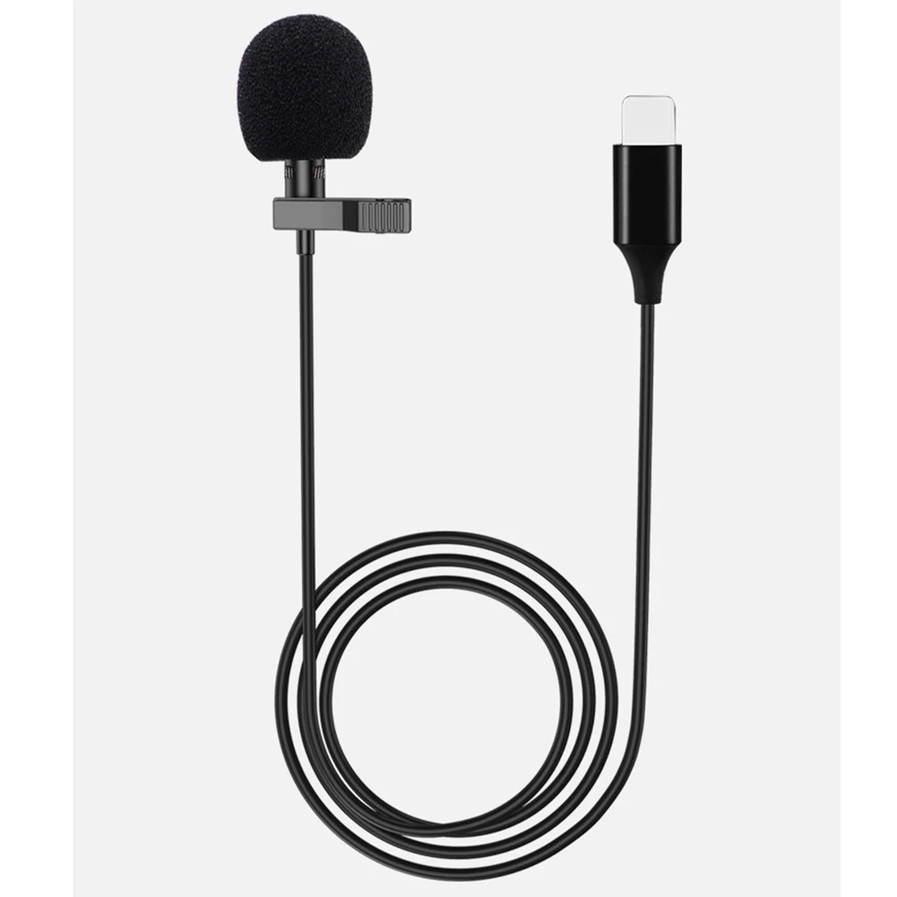 Omnidirectional Mic Condenser 3.5mm/Type-C/8Pin Plug Clip-on Lapel for iOS Android Noise Reduction Phone Tablet Recording
Omnidirectional Mic Condenser 3.5mm/Type-C/8Pin Plug Clip-on Lapel for iOS Android Noise Reduction Phone Tablet Recording