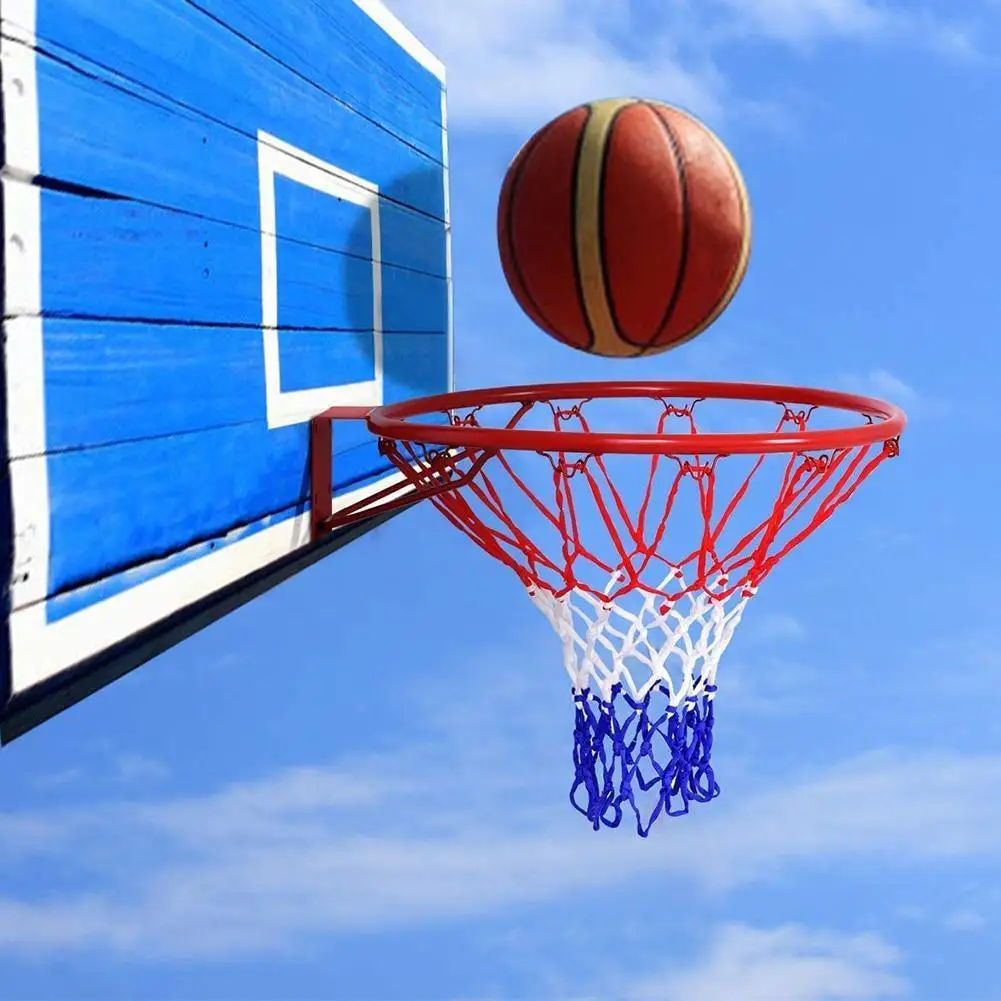 6 Mm Basketball Rim Mesh Net Durable Standard Goal Nylon Hoop Rims Duty Fits Heavy Q4N0 | Спорт и развлечения