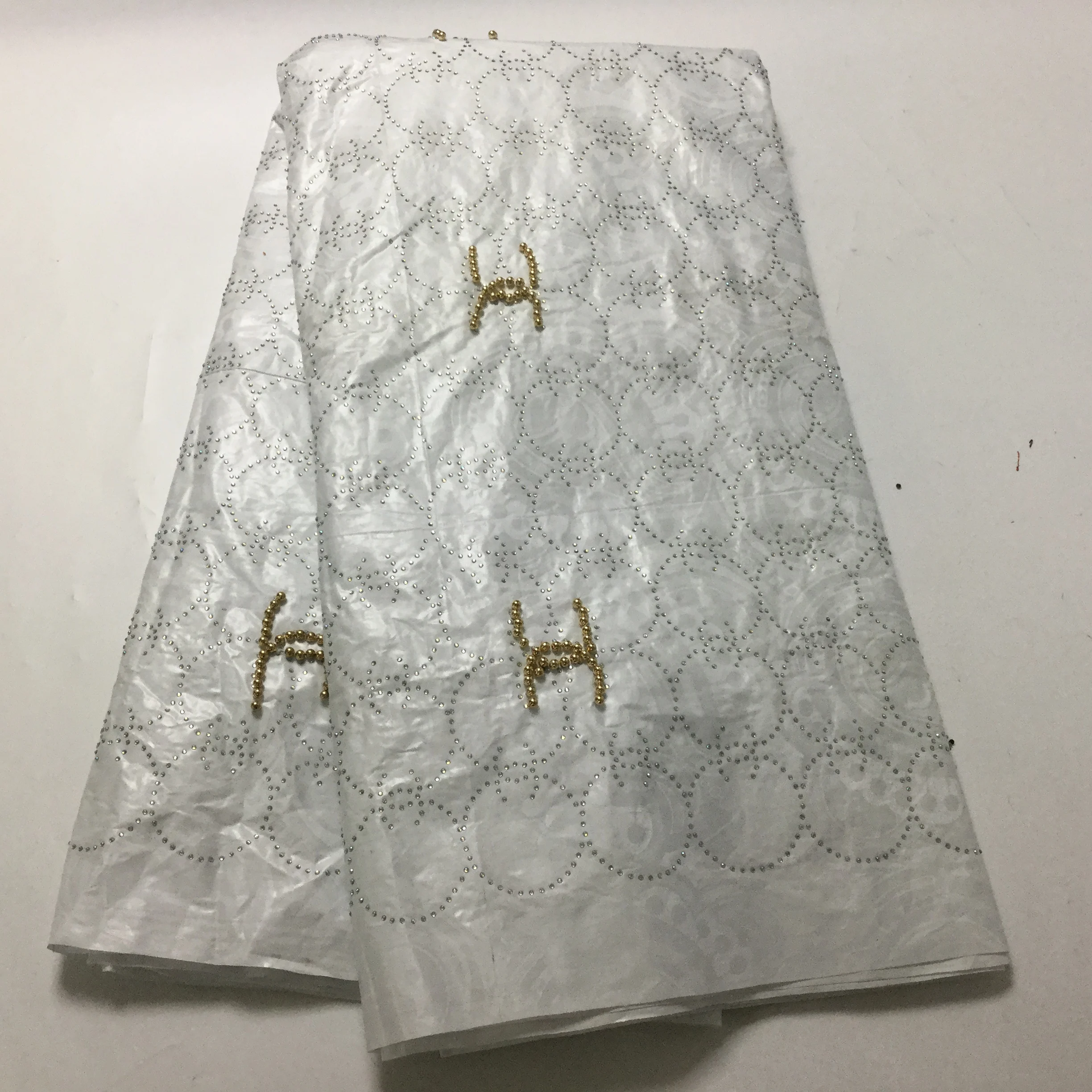 Базен riche getzner tissu dentelle perle strass Тяжелая бисерная кружевная ткань Африканский