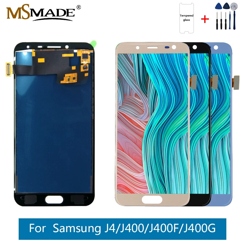 J400 LCD For Samsung Galaxy J4 J400 SM-J400F J400H J400G LCD Display Touch Screen Digitizer Assembly Parts Brightness Adjustment
J400 LCD For Samsung Galaxy J4 J400 SM-J400F J400H J400G LCD Display Touch Screen Digitizer Assembly Parts Brightness Adjustment