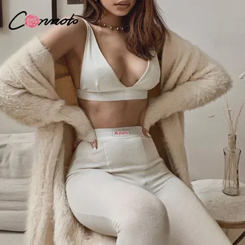 Conmoto Sexy white women's tight pants High waist casual pants Sports fitness solid color bodybuilding pants summer 2020 new
Conmoto Sexy white women's tight pants High waist casual pants Sports fitness solid color bodybuilding pants summer 2020 new