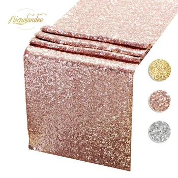NICROLANDEE Sequin Glitter Table Runners Party Fabric Decorations For Holiday Christmas Gift Wedding Birthday Baby Shower Party
NICROLANDEE Sequin Glitter Table Runners Party Fabric Decorations For Holiday Christmas Gift Wedding Birthday Baby Shower Party