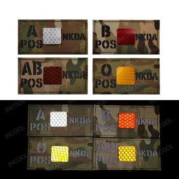 Reflective Blood Patches NKDA A B AB O Positive POS Infrared Tactical Military Morale Patch Armband Multicam Decorative Badges
Reflective Blood Patches NKDA A B AB O Positive POS Infrared Tactical Military Morale Patch Armband Multicam Decorative Badges