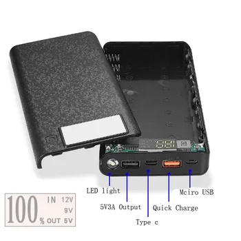 Quick Charge Version 8x18650 Power Bank Case Dual USB Mobile Phone Charge QC 3.0 PD DIY Shell 18650 battery Holder Charging Box
Quick Charge Version 8x18650 Power Bank Case Dual USB Mobile Phone Charge QC 3.0 PD DIY Shell 18650 battery Holder Charging Box