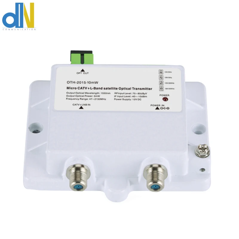 CATV/SATV mini optical tansmitter 47-2150 MHz OTH-2015-10mW 47-2150MHz single mode 12V DC FTTH 1550nm
CATV/SATV mini optical tansmitter 47-2150 MHz OTH-2015-10mW 47-2150MHz single mode 12V DC FTTH 1550nm