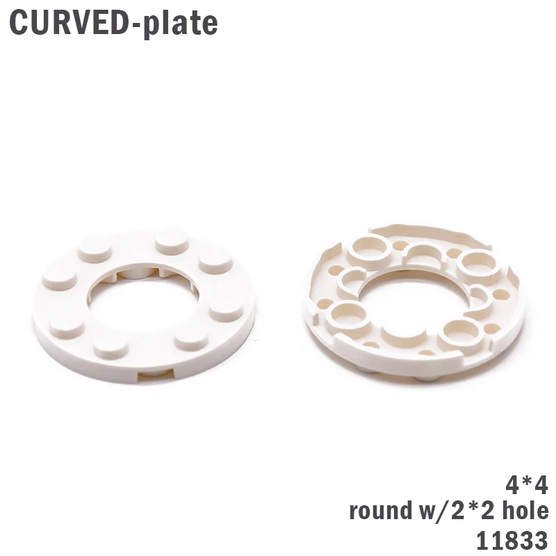 10Pcs/lot MOC Curved Bricks 11833 4*4 Plate Round 2*2 Hole Building Blocks Technic Creator Parts DIY Educational gifts Toys
10Pcs/lot MOC Curved Bricks 11833 4*4 Plate Round 2*2 Hole Building Blocks Technic Creator Parts DIY Educational gifts Toys
