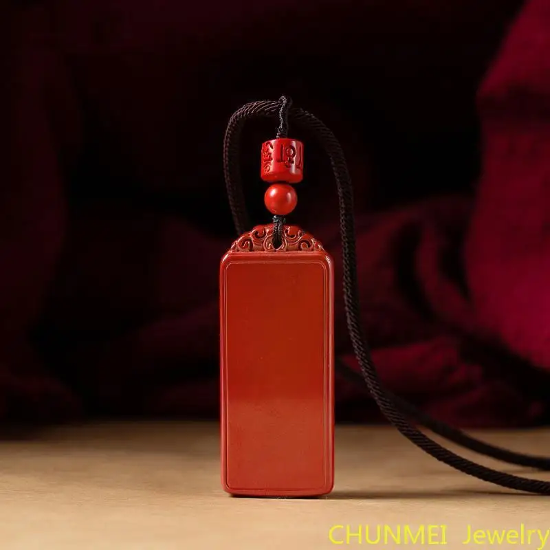Cinnabar Pendant DIY Men's and Women's Necklace Pendant Imperial Sand Jewelry Simple Atmospheric Jewelry Natural cinnabar
Cinnabar Pendant DIY Men's and Women's Necklace Pendant Imperial Sand Jewelry Simple Atmospheric Jewelry Natural cinnabar
