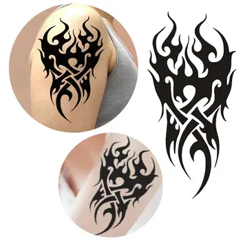 Black Flame Totem Flower Tattoo Sticker Tattoos Disposable Tattoo Environmental Sticker B4V1
Black Flame Totem Flower Tattoo Sticker Tattoos Disposable Tattoo Environmental Sticker B4V1