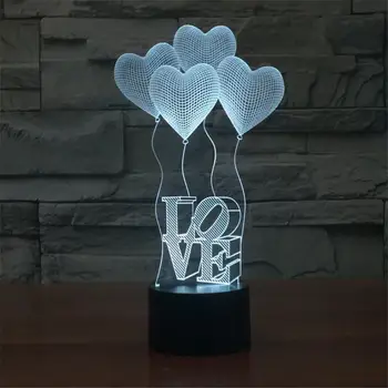 3D Love Balloons Light 7 Colors Change Art Sculpture Light USB Powered Nightlight with a Soft Glow for Kids Beautiful Gifts
3D Love Balloons Light 7 Colors Change Art Sculpture Light USB Powered Nightlight with a Soft Glow for Kids Beautiful Gifts