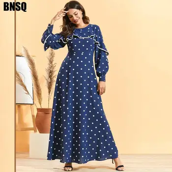 Muslim Abaya Dot Dress Pleated Bohemian Ethnic Kimono Long Robe Gowns Middle East Eid Ramadan Islamic Vestidos Verano Mujer
Muslim Abaya Dot Dress Pleated Bohemian Ethnic Kimono Long Robe Gowns Middle East Eid Ramadan Islamic Vestidos Verano Mujer