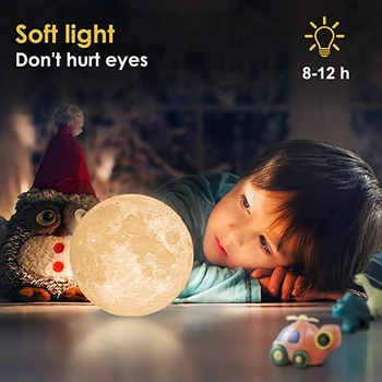 3D Printing Moon Lamp Rechargeable USB Night Light Touch Switch Table Lamps Romantic Creative Gifts Bedroom Decorative Lighting
3D Printing Moon Lamp Rechargeable USB Night Light Touch Switch Table Lamps Romantic Creative Gifts Bedroom Decorative Lighting