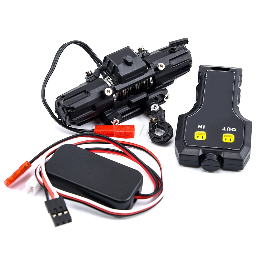 Dual Motors Automatic Winch Wireless Remote Controller System for 1/10 1:10 RC Crawler Car Axial SCX10 90046 TRX TRX4 TRX6
Dual Motors Automatic Winch Wireless Remote Controller System for 1/10 1:10 RC Crawler Car Axial SCX10 90046 TRX TRX4 TRX6