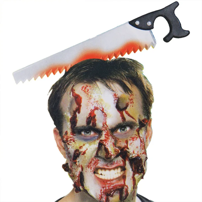 Horror Headband Halloween Cosplay Accessories Scary Knife Props Party Supplies Event Party Decor Fake Axe Saw Toys for Adults
Horror Headband Halloween Cosplay Accessories Scary Knife Props Party Supplies Event Party Decor Fake Axe Saw Toys for Adults