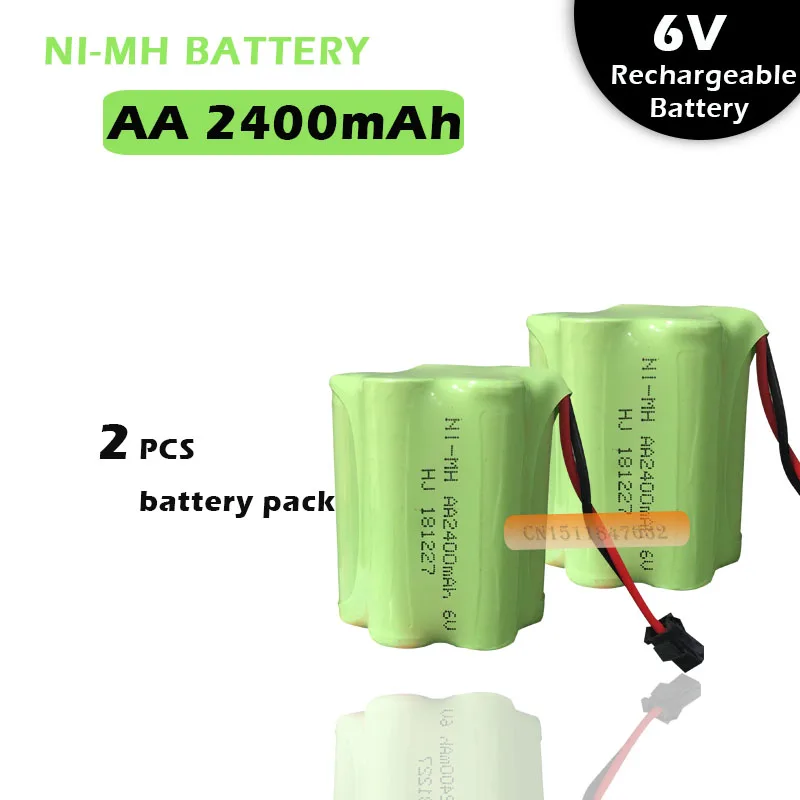 2PCS 6v battery 2400mah ni-mh bateria 6v nimh battery pack 6v size aa rechargeable ni mh for lighting rc car toy electric tools
2PCS 6v battery 2400mah ni-mh bateria 6v nimh battery pack 6v size aa rechargeable ni mh for lighting rc car toy electric tools