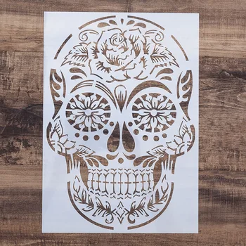 A4 A3 A2 Flower Skull Stencil for Scrapbooking Painting album Paper Card Making Craft Decorative Embossing Template
A4 A3 A2 Flower Skull Stencil for Scrapbooking Painting album Paper Card Making Craft Decorative Embossing Template