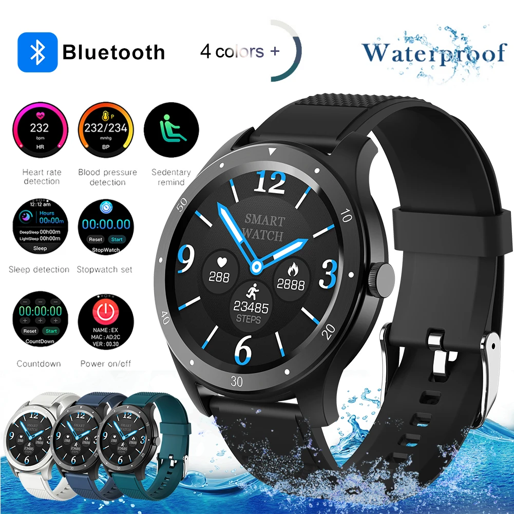 Smart Watch Bluetooth 1.3" Touch Screen Waterproof Music Control Sports Message Reminder Smart Wristwatch Multiple Sports Modes
Smart Watch Bluetooth 1.3" Touch Screen Waterproof Music Control Sports Message Reminder Smart Wristwatch Multiple Sports Modes