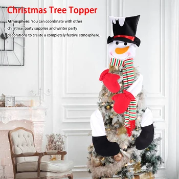 With Hat Ornament Cute Snowman Poseable Feet Pendant Gift Christmas Tree Topper Living Room Holiday Home Decor Party Cheerful
With Hat Ornament Cute Snowman Poseable Feet Pendant Gift Christmas Tree Topper Living Room Holiday Home Decor Party Cheerful