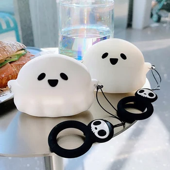 Cute 3D ghost Earphone Case for airpods Pro Case Silicone Soft Wireless Bluetooth Case for apple airpods Pro 3 Cases Cover
Cute 3D ghost Earphone Case for airpods Pro Case Silicone Soft Wireless Bluetooth Case for apple airpods Pro 3 Cases Cover