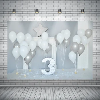 Studio white balloon wall photography background kids friends party birthday party custom photo backdrop
Studio white balloon wall photography background kids friends party birthday party custom photo backdrop