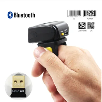 2D Mini Ring Bleutooth Barcode Scanner Wireless 1D 2D Barcode Reader with 16M Storage Space
2D Mini Ring Bleutooth Barcode Scanner Wireless 1D 2D Barcode Reader with 16M Storage Space