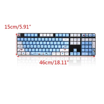 1 Set Replaceable OEM PBT 108 Keycaps Dye-sublimation Keycap Mechanical Keyboard
1 Set Replaceable OEM PBT 108 Keycaps Dye-sublimation Keycap Mechanical Keyboard