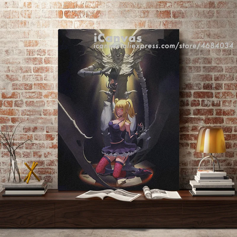 Аниме-Декор Misa Amane and Rem Death Note печать на холсте для домашнего декора спальни