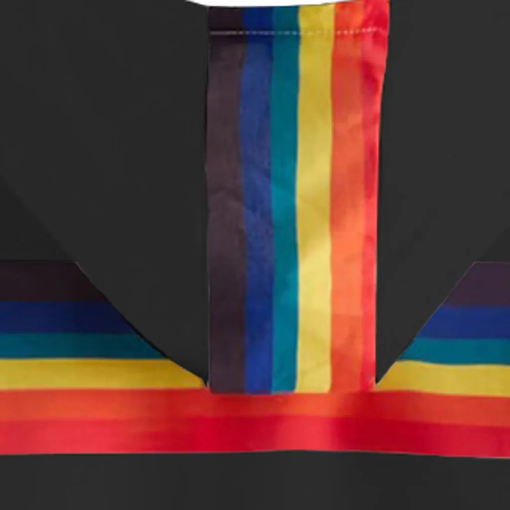 Jaycosin 2019 Fashion Autumn Women Rainbow Stripe Sweatshirt Stylish Long Sleeve Comfortable Female Casual Crop Blouse 930#10