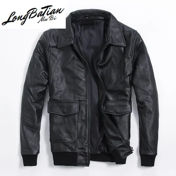 Men Genuine Jacket Autumn Winter Sheepskin Coat Motorcycle Cowhide Leather Jackets Plus Size 2020 7-770 KJ2813
Men Genuine Jacket Autumn Winter Sheepskin Coat Motorcycle Cowhide Leather Jackets Plus Size 2020 7-770 KJ2813