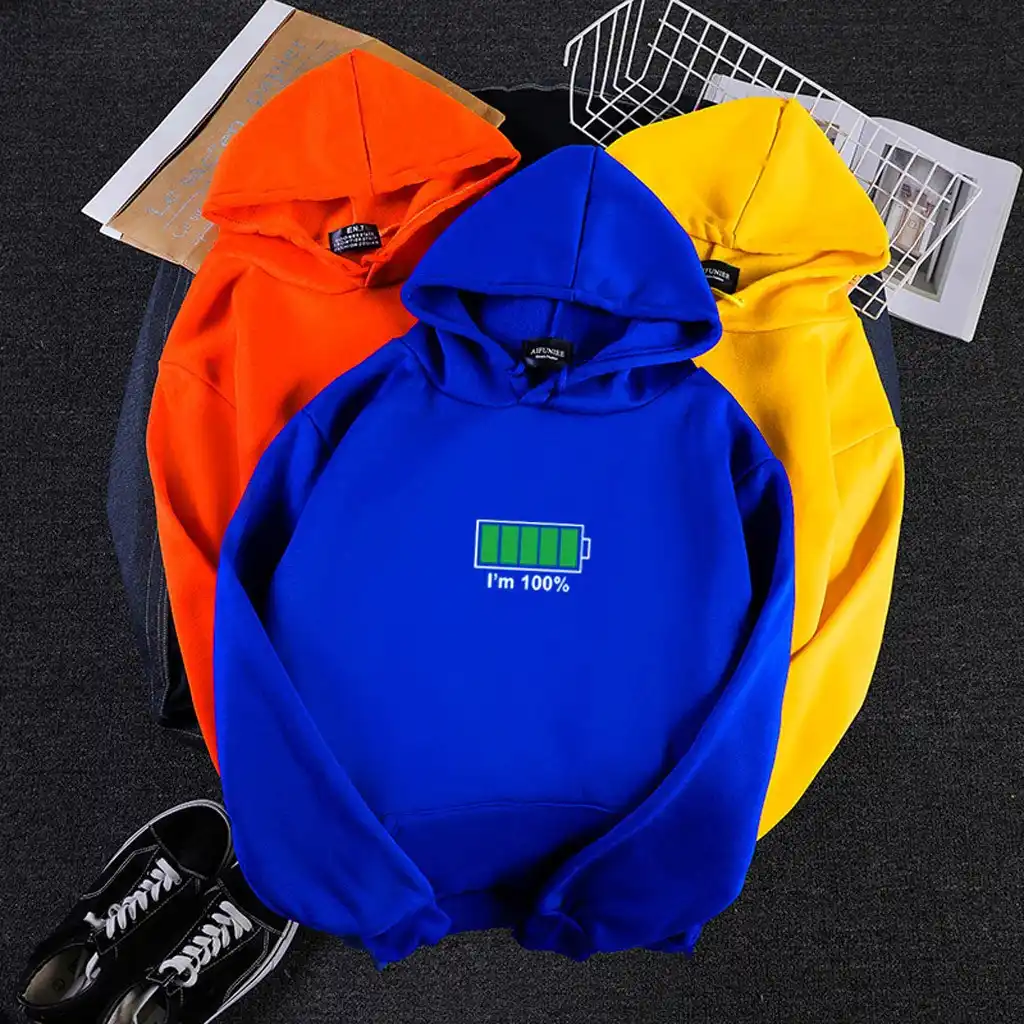 neon orange hoodie mens