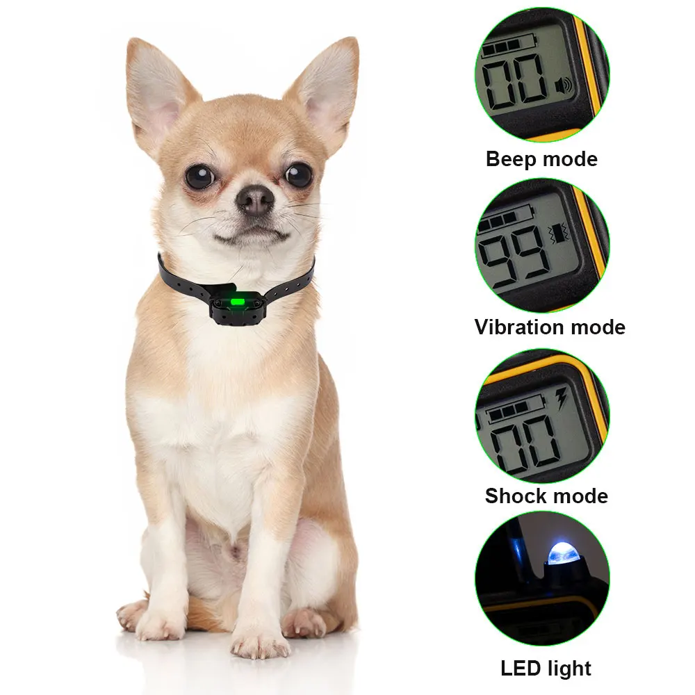 Электрический тренировочный ошейник для собак с дистанционным управлением до 800