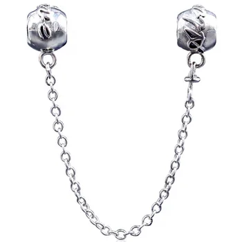 New 925 Sterling Silver Bead Charm Engraved Love Always Safety Chain Beads Fit Bracelet Bangle Diy Jewelry
New 925 Sterling Silver Bead Charm Engraved Love Always Safety Chain Beads Fit Bracelet Bangle Diy Jewelry