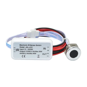 DC 12V-24V LED Controller Switch IR Wave Control Automatic Cabinet Light Sensor On-Off Inline Controller
DC 12V-24V LED Controller Switch IR Wave Control Automatic Cabinet Light Sensor On-Off Inline Controller