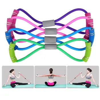 8 Word Yoga Gum Fitness Resistance Chest Expander Rope Workout Muscle Fitness Rubber Elastic Bands for Sports Exercise
8 Word Yoga Gum Fitness Resistance Chest Expander Rope Workout Muscle Fitness Rubber Elastic Bands for Sports Exercise