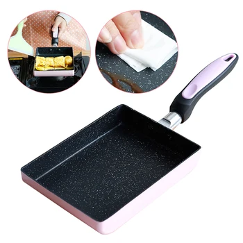 Aluminum Alloy Cooking Tool Non Stick Frying Pan Household Japanese Style Heat Resistant Retangle Anti Scald Tamagoyaki Omelette
Aluminum Alloy Cooking Tool Non Stick Frying Pan Household Japanese Style Heat Resistant Retangle Anti Scald Tamagoyaki Omelette