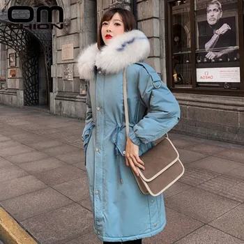 OMCHION 2019 Winter Parkas Women Long Jacket Fake Fur Collar Thick Slim Casual Coat Women Padded Pockets Zippers Outwear LMJ49
OMCHION 2019 Winter Parkas Women Long Jacket Fake Fur Collar Thick Slim Casual Coat Women Padded Pockets Zippers Outwear LMJ49
