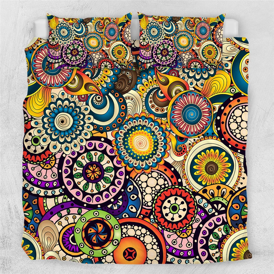 Housse de Couette motif Mandala Géométrique