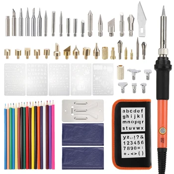 71Pcs Wood Burning Pen Tool Set 220V 60W Soldering Welding Stencil Iron DIY Pyrography Kit Wood Craft Burning Tool Accessories
71Pcs Wood Burning Pen Tool Set 220V 60W Soldering Welding Stencil Iron DIY Pyrography Kit Wood Craft Burning Tool Accessories