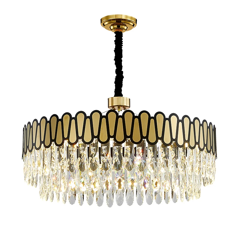 FKL Modern Gold And Black Crystal Chandeliers for Dining room living room Rectangle Kitchen Island Lamps LED Round Home Lamp
FKL Modern Gold And Black Crystal Chandeliers for Dining room living room Rectangle Kitchen Island Lamps LED Round Home Lamp