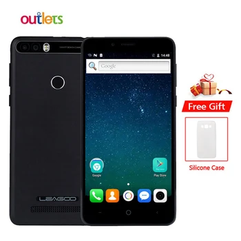 

Original Leagoo Kiicaa Power Mobile phone Dual Camera Android 7.0 MTK6580A Quad core 2GB RAM 16GB ROM fingerprint 3G Smartphone