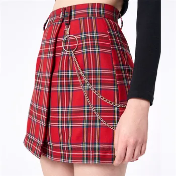Vintage Red Plaid Mini Skirts Women Summer 2020 Casual Short High Waist Women Skirts Fashion Office Lady Club Party Skirts Mujer 
Vintage Red Plaid Mini Skirts Women Summer 2020 Casual Short High Waist Women Skirts Fashion Office Lady Club Party Skirts Mujer