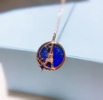 18K Gold Eiffel Tower Necklace Lapis Lazuli Necklace Christmas Gift for Women Valentines Day Gift for Girlfriend
18K Gold Eiffel Tower Necklace Lapis Lazuli Necklace Christmas Gift for Women Valentines Day Gift for Girlfriend