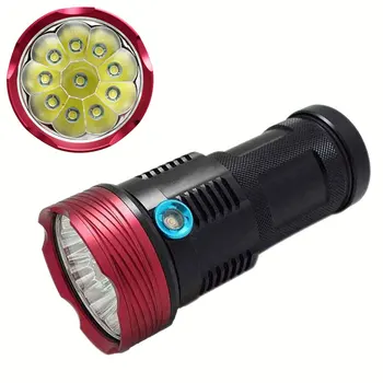 High Power 10000 Lumen XML-T6 Led Flashlight 10 Led 18650 Tactical Lantern Waterproof 3 Modes Bright Searchlight for Camping
High Power 10000 Lumen XML-T6 Led Flashlight 10 Led 18650 Tactical Lantern Waterproof 3 Modes Bright Searchlight for Camping