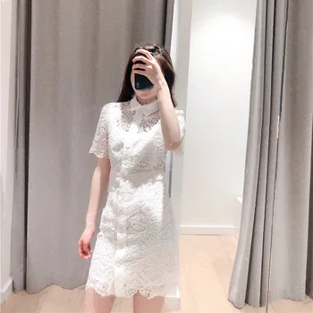 Women Dress Spring / Summer 2020 Lace Hook Flower Women's Dress
Women Dress Spring / Summer 2020 Lace Hook Flower Women's Dress