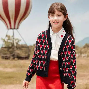 2 Piece Plaid Print Sweater Skirt Set For Girls Single Breasted Warm Coats Girl's Autumn Winter Knit Sweaters 3-14y Kid Knitwear
2 Piece Plaid Print Sweater Skirt Set For Girls Single Breasted Warm Coats Girl's Autumn Winter Knit Sweaters 3-14y Kid Knitwear